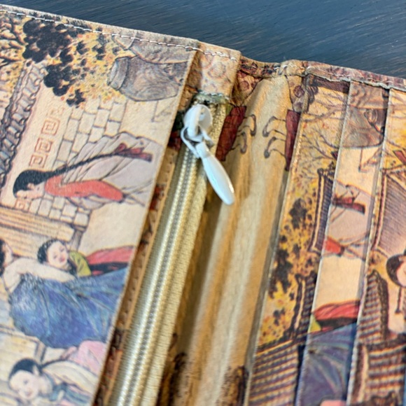 Vintage Korean Folk Art Wallet – Hanbok Print – 1980s/90s - Picture 5 of 5